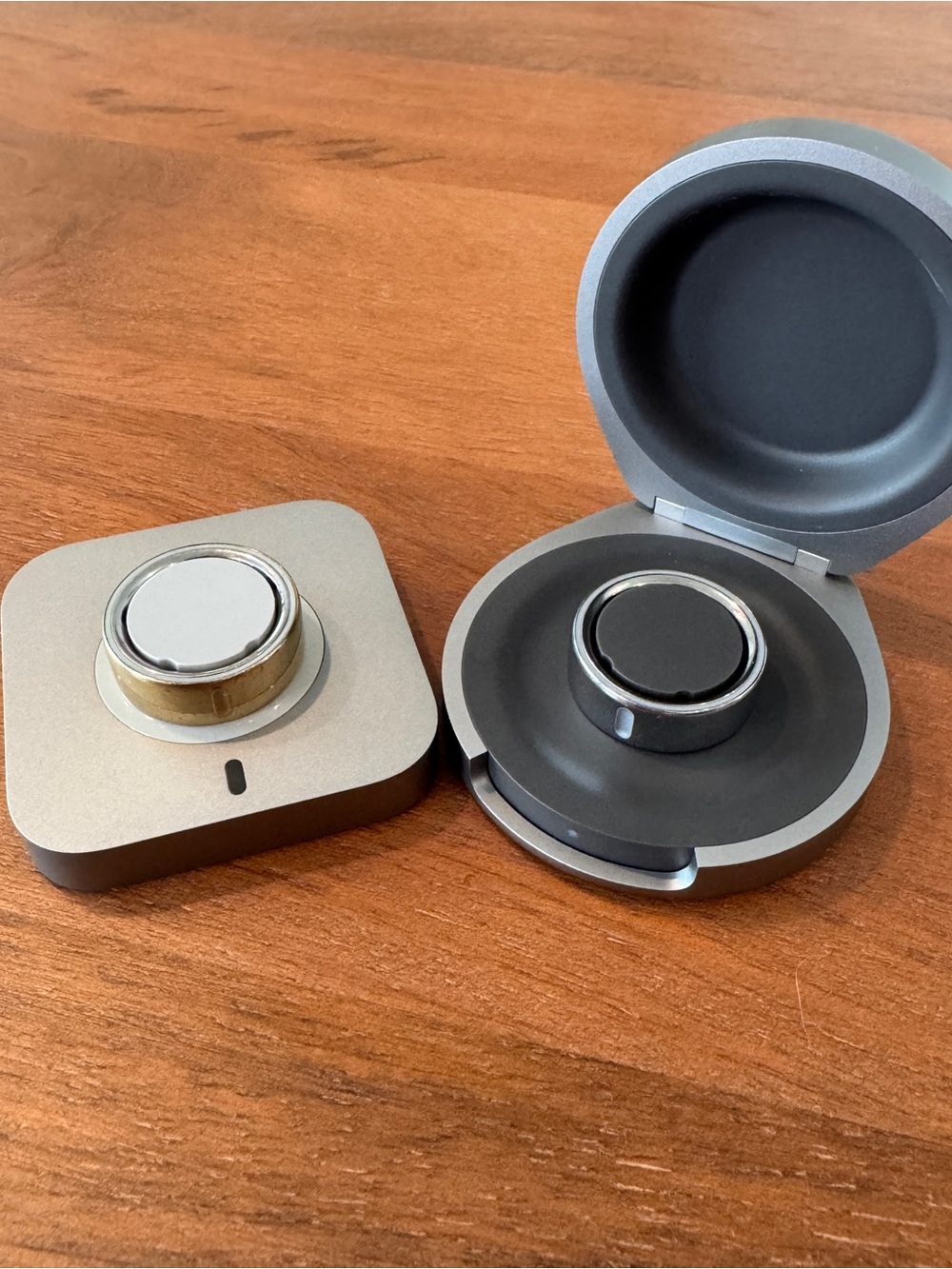 Silver and Gold Gen 4, Size 8 Oura Rings and 2 Compatible Chargers